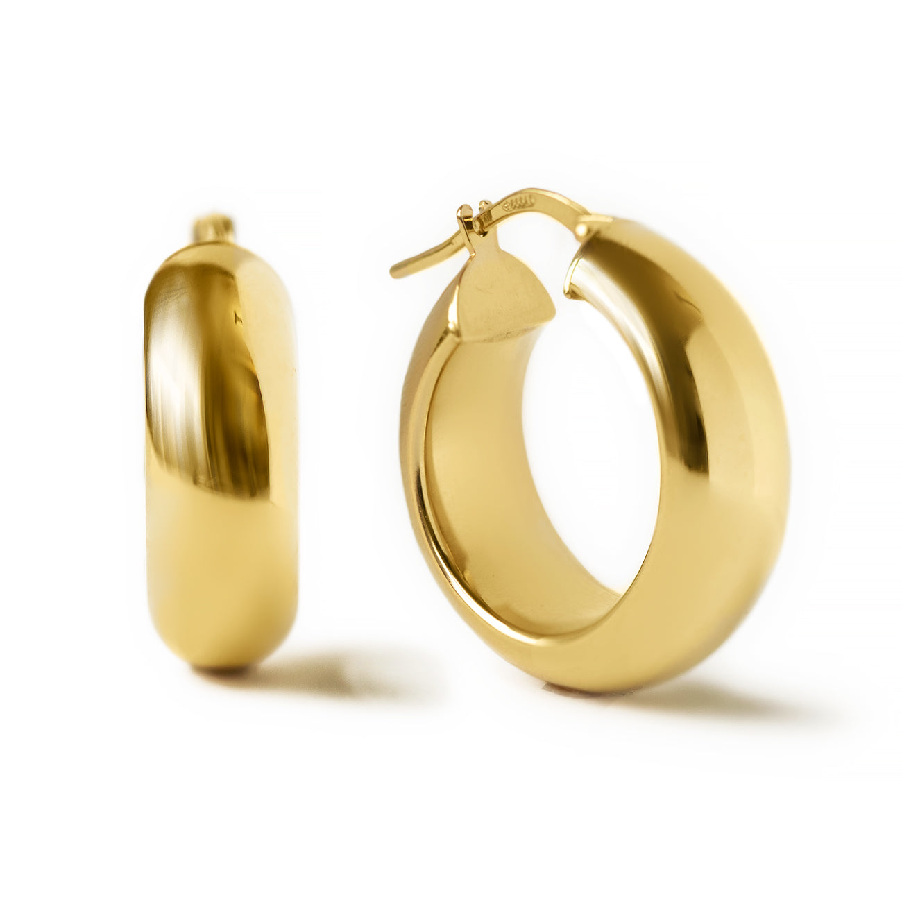Deia Huggie Earrings in 18k Gold Vermeil on Sterling Silver | Jewellery by  Monica Vinader